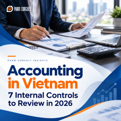 Accounting in Vietnam: professional reviewing financial documents and seven internal controls for 2026
