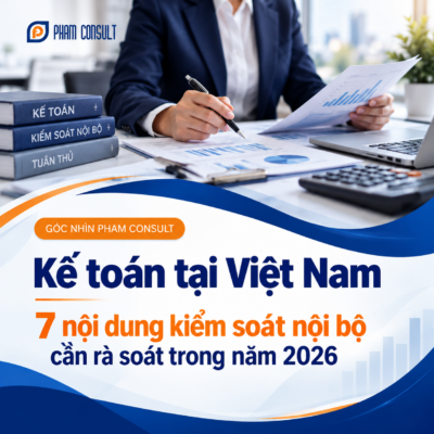 Kiểm soát nội bộ kế toán năm 2026 – chuyên viên đang kiểm tra chứng từ và báo cáo tài chính tại doanh nghiệp